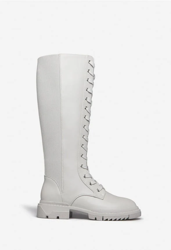 Arlette Lace-Up Flat Boot - Image 3