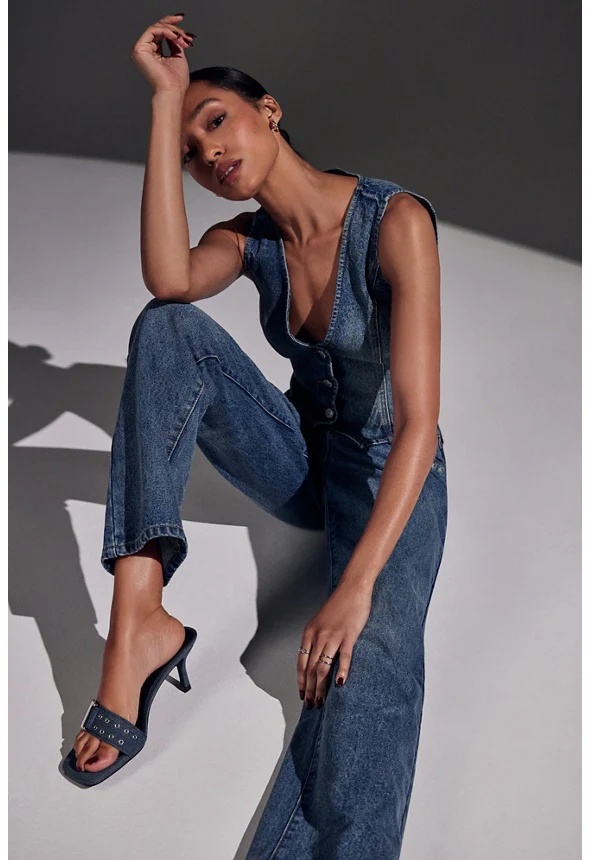 Ash Mid Rise Wide Leg Slouch Boyfriend Jeans - Image 8