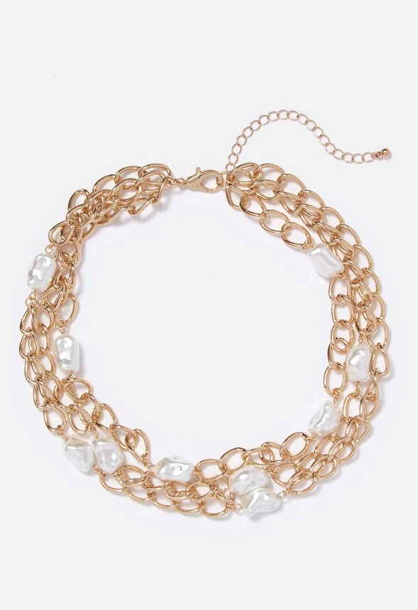 Athena Layered Pearls Necklace - Image 2