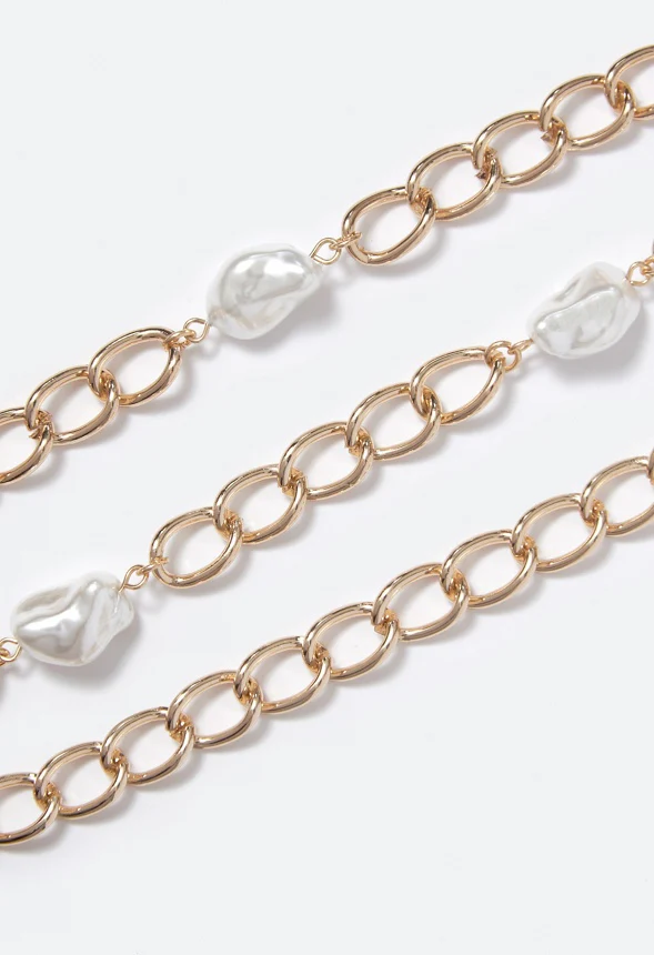 Athena Layered Pearls Necklace - Image 3