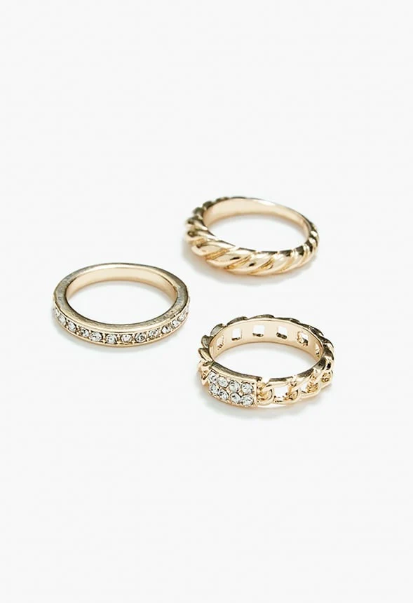 Aubrey Rope Twist Ring Set - Image 2