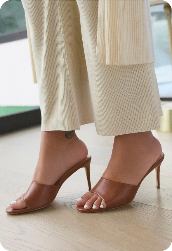 Audre Stiletto Heeled Mule Sandal - Image 5