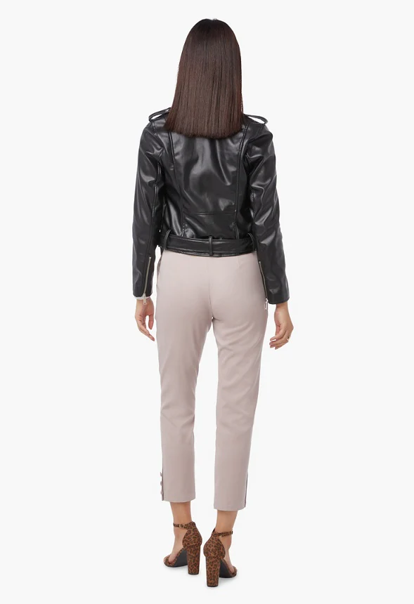 Audrey Buttoned Down Hem Pants - Image 3