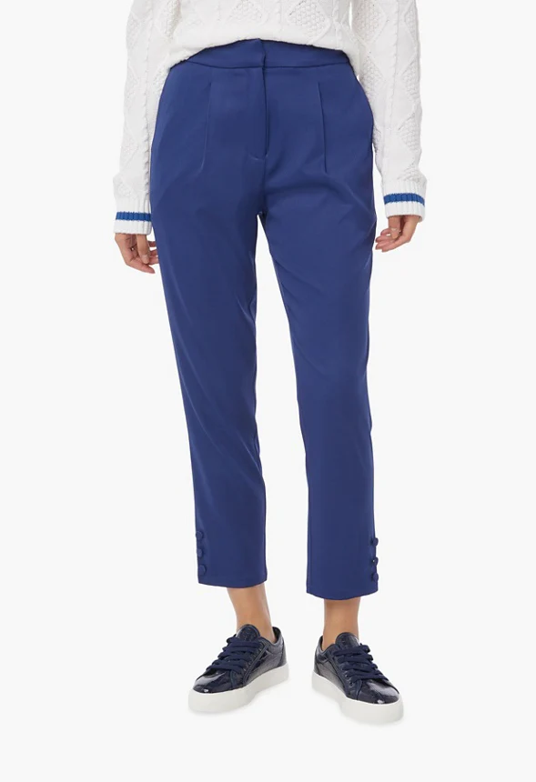 Audrey Buttoned Down Hem Pants - Image 2