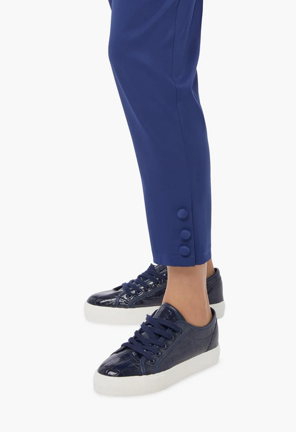 Audrey Buttoned Down Hem Pants - Image 4