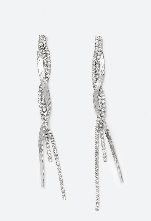 Avah Twist Strands Earrings - Image 2