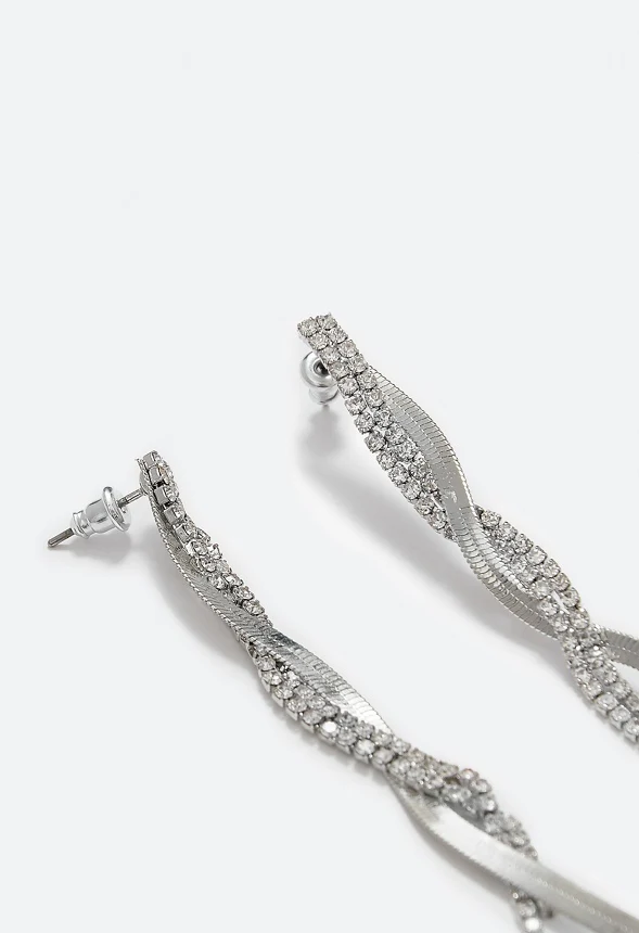 Avah Twist Strands Earrings - Image 3