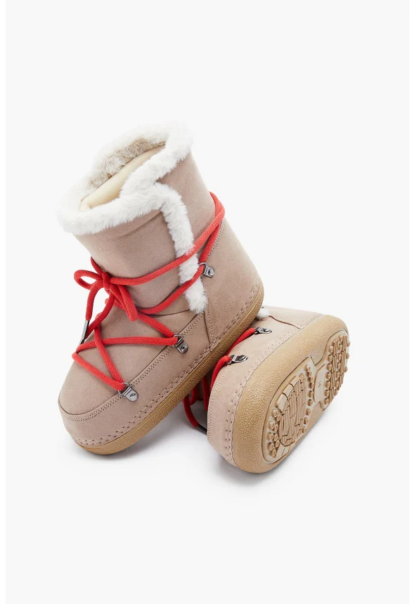 Avery Shearling Lace-up Boot - Image 6