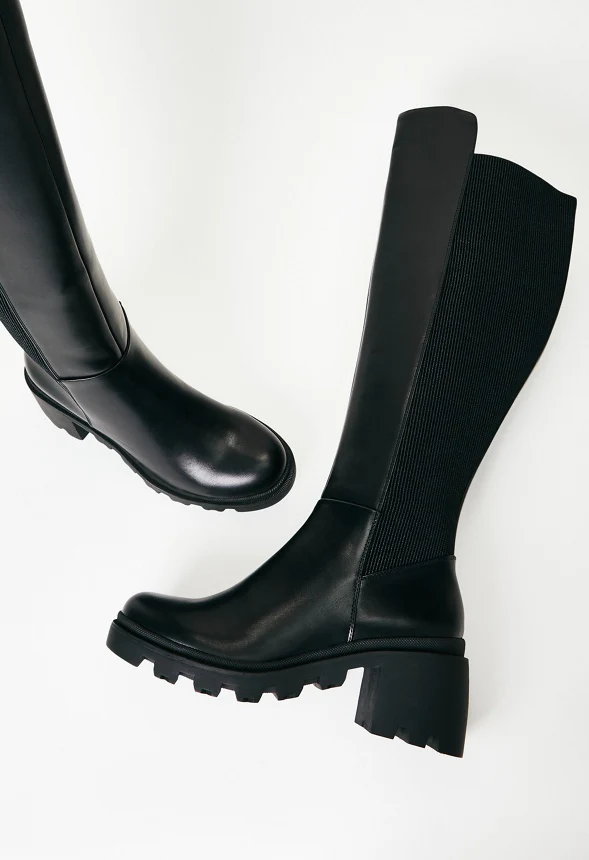 Ayden Chunky Block Heeled Boot - Image 2