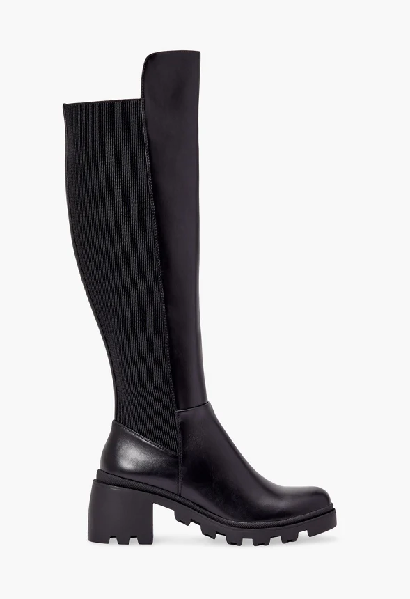 Ayden Chunky Block Heeled Boot - Image 4