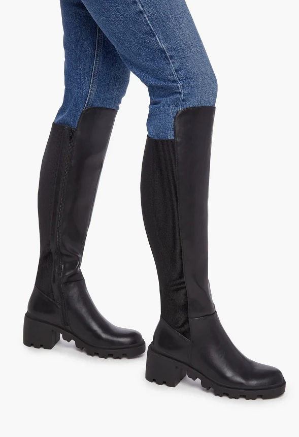 Ayden Chunky Block Heeled Boot - Image 7