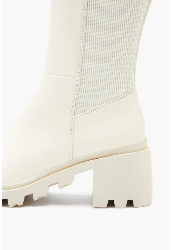 Ayden Chunky Block Heeled Boot - Image 4