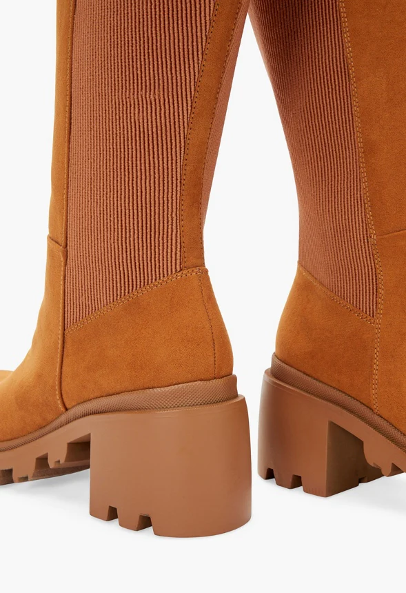 Ayden Chunky Block Heeled Boot - Image 4
