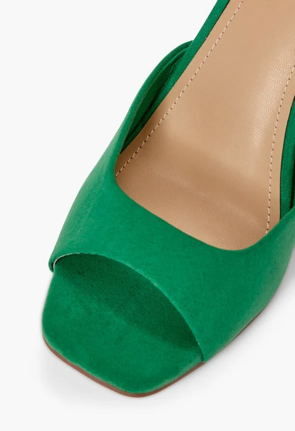 Azalea Mule Heeled Sandal - Image 4