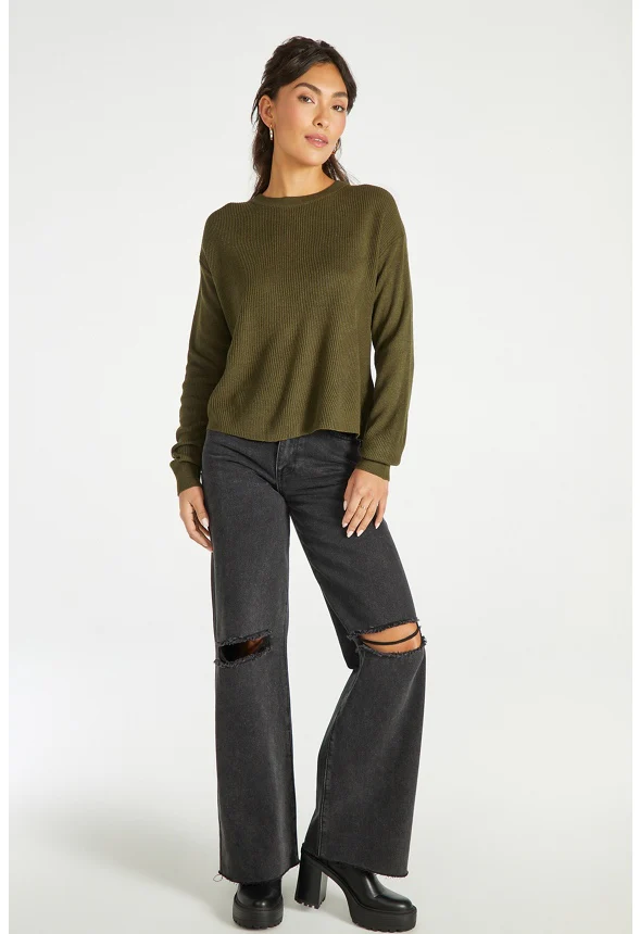 Back Slit Knit Pullover Sweater - Image 4