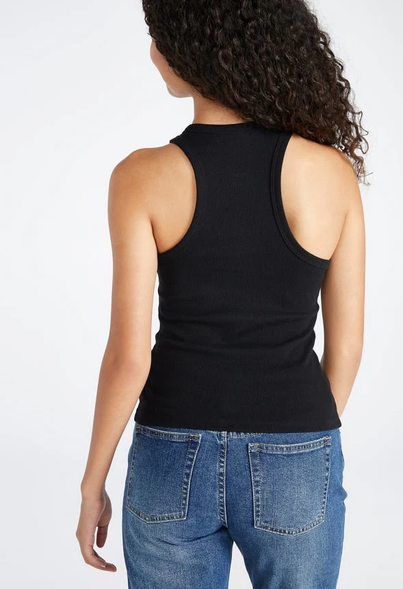 Basic Rib Tank Top - Image 2
