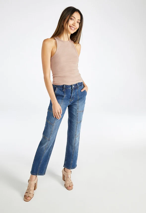 Basic Rib Tank Top - Image 3