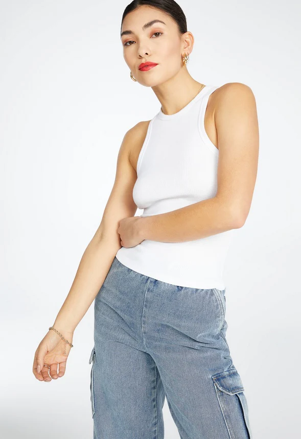 Basic Rib Tank Top - Image 6