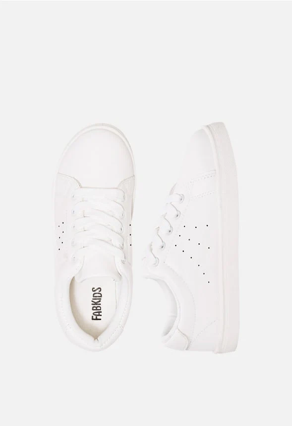 Faux Leather Lace Up Sneaker - Image 2