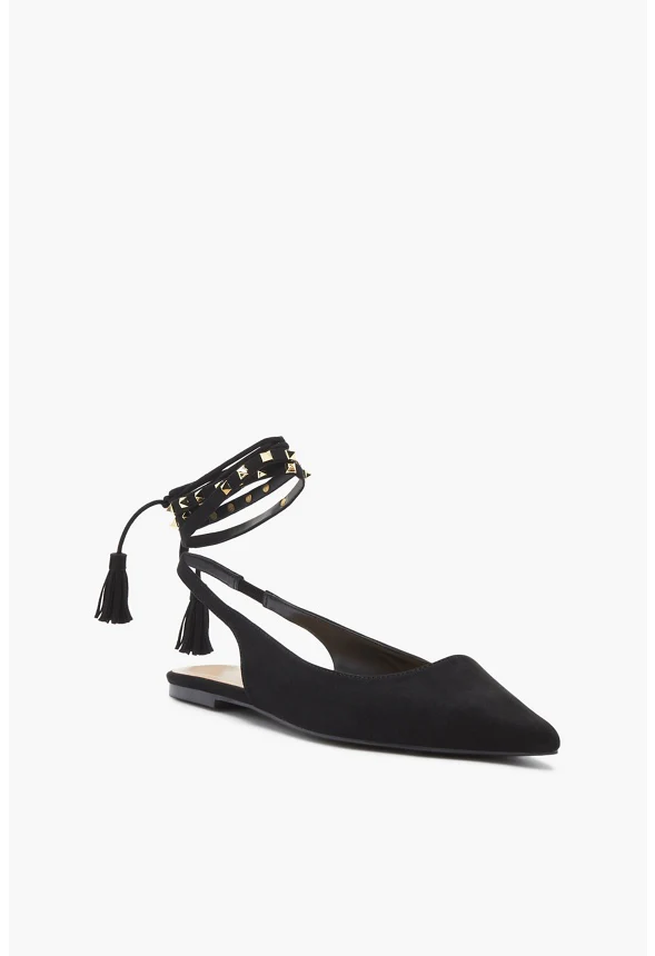 Beatrice Ankle-Wrap Flat - Image 2