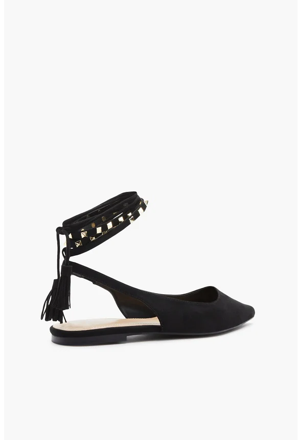 Beatrice Ankle-Wrap Flat - Image 3