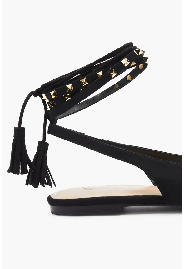 Beatrice Ankle-Wrap Flat - Image 4