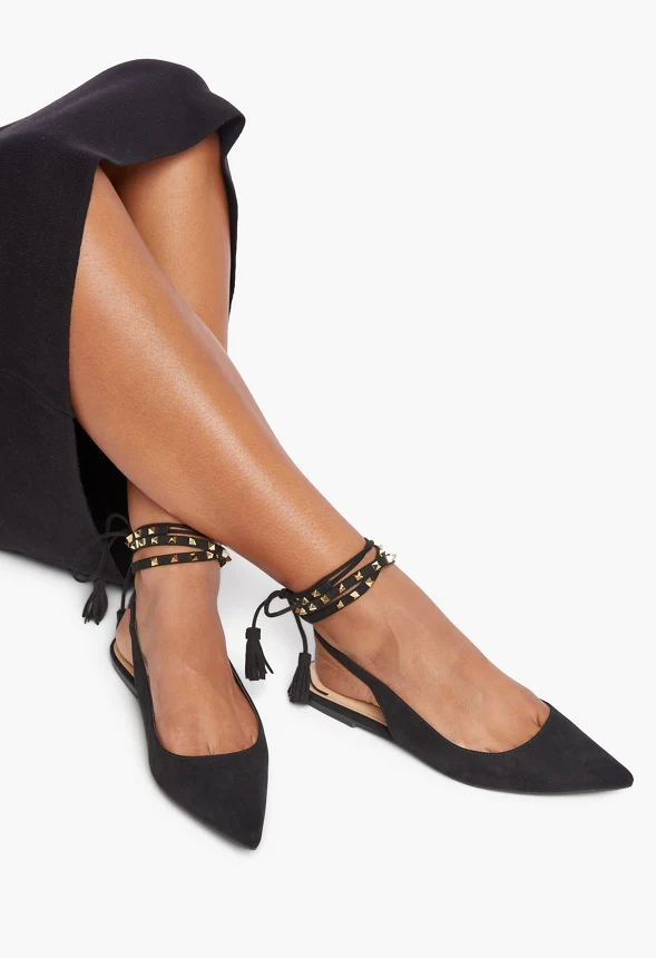 Beatrice Ankle-Wrap Flat - Image 5