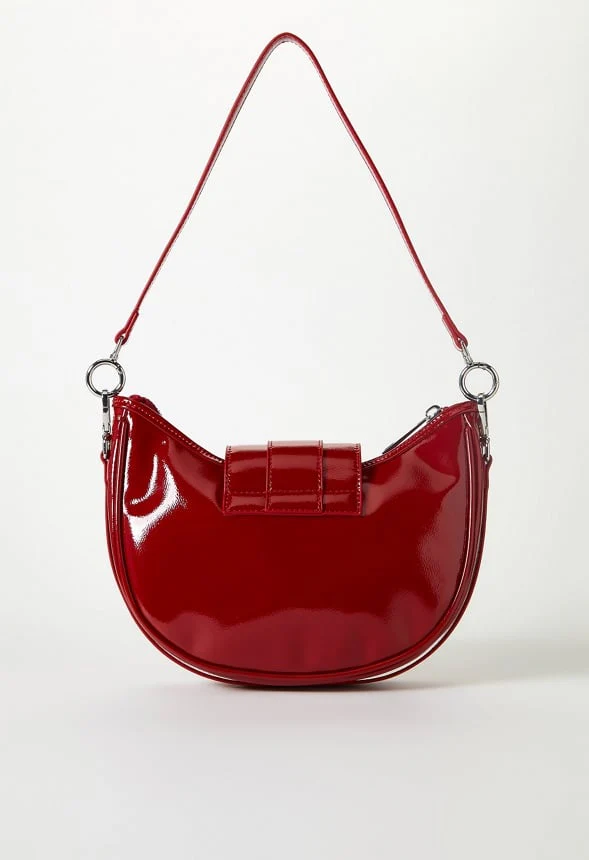 Belted Half Moon Shoulder Bag - Image 3
