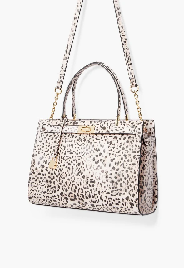Belted Satchel with Padlock - Image 4