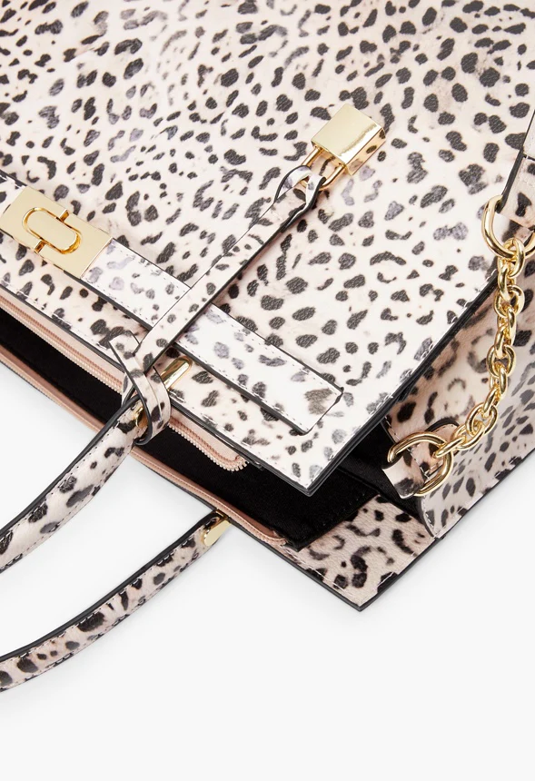 Belted Satchel with Padlock - Image 5