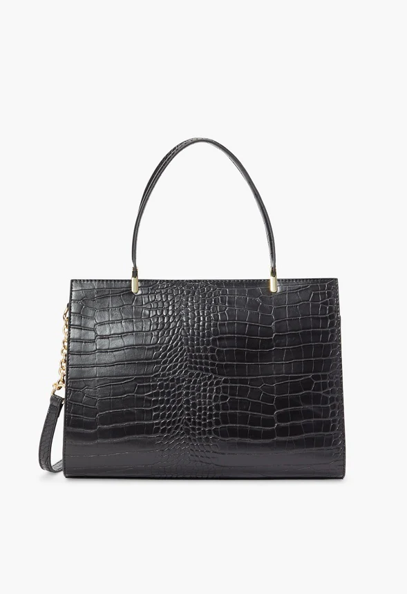 Belted Satchel with Padlock - Image 2
