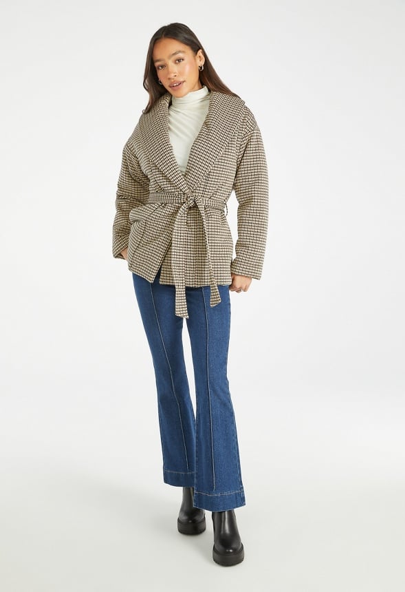 Belted Wrap Puffer - Image 5