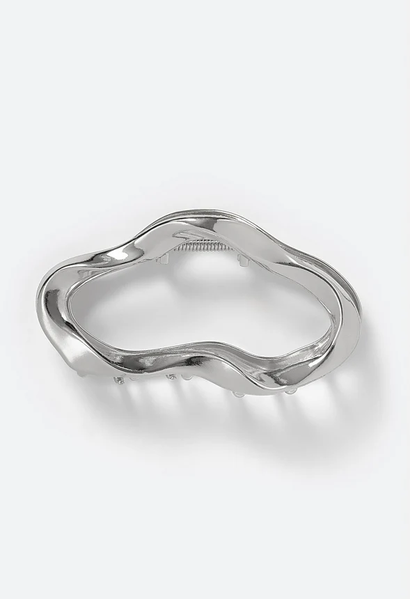 Beth Bold Irregular Cut Out Shape Metal Hair Claw - Image 3