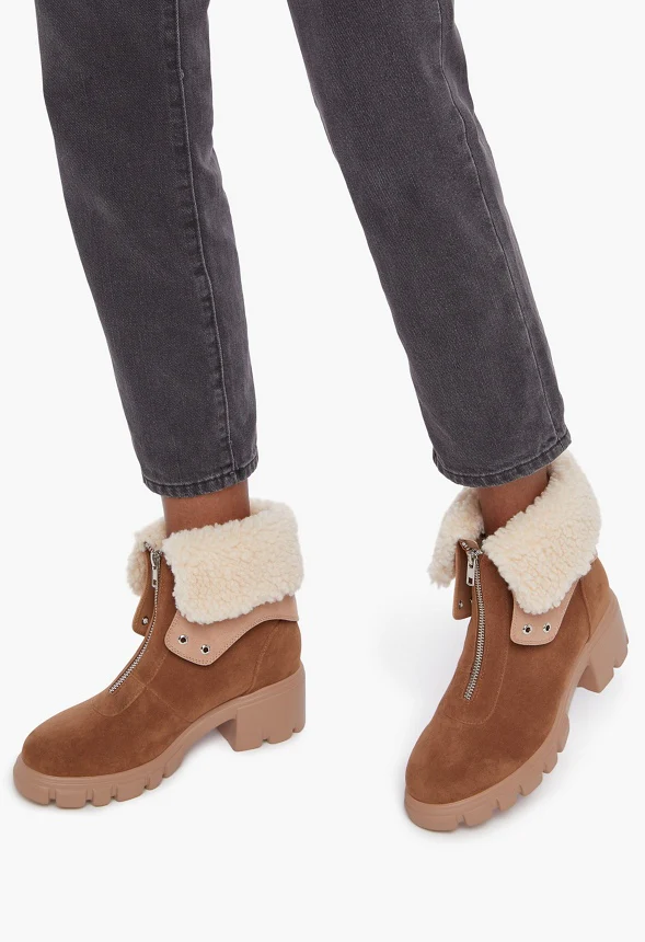 Betsy Shearling Cuff Ankle Boot - Image 5