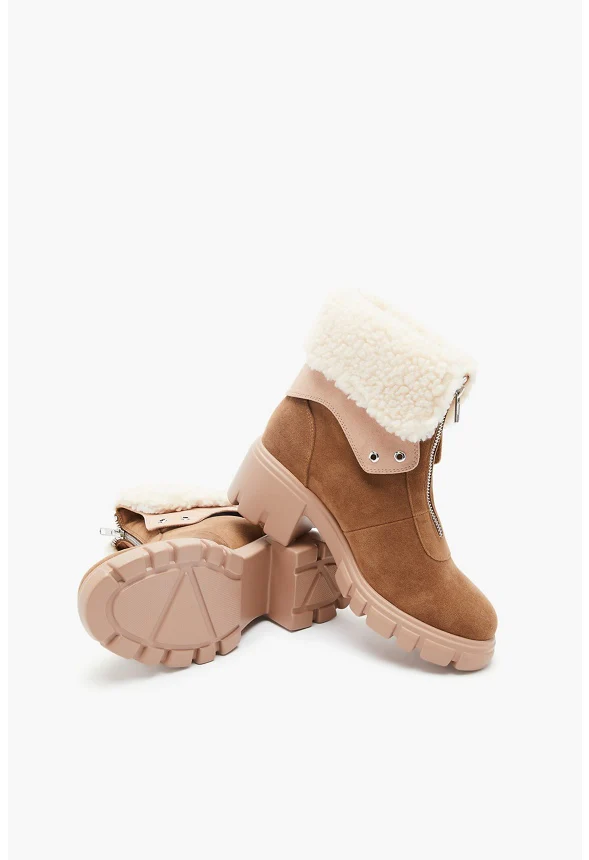 Betsy Shearling Cuff Ankle Boot - Image 6