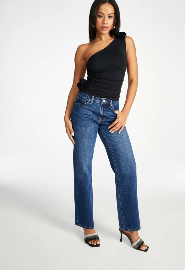 Andi Mid Rise Straight Leg Jeans - Image 4