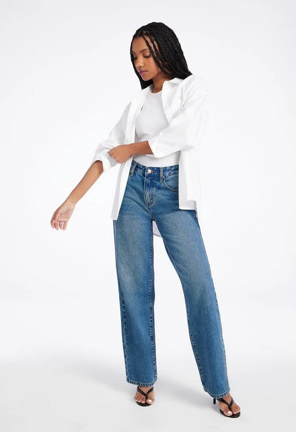 Billie Mid Rise Straight Leg Jeans - Image 2