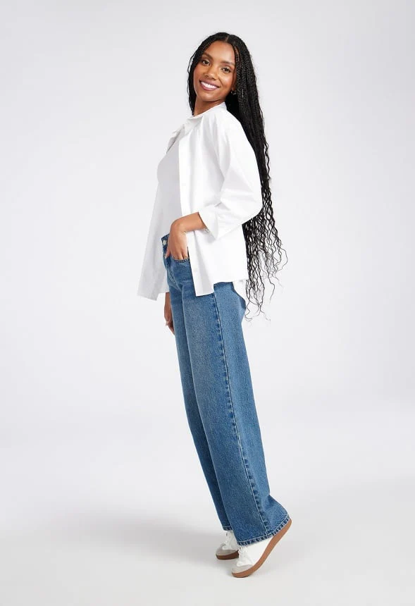 Billie Mid Rise Straight Leg Jeans - Image 6