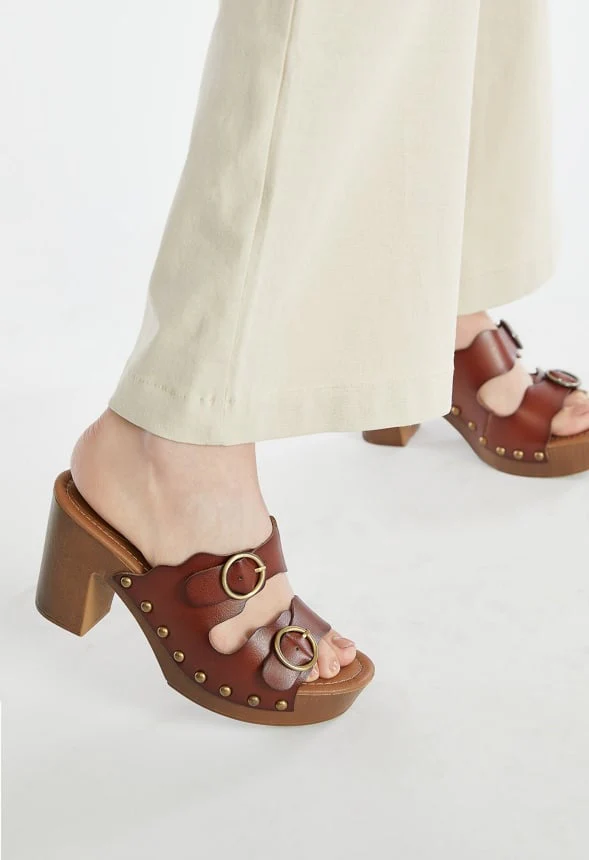 Billie Studded Platform Clog Sandal - Image 6