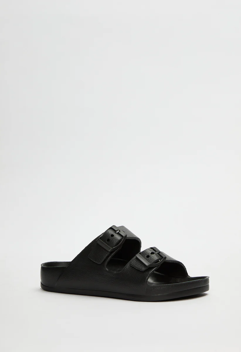 Rubber Buckle Slide Sandal - Image 2