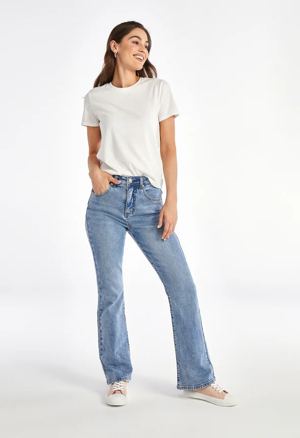 Blair High Rise Tummy Tamer Flare Jeans - Image 7