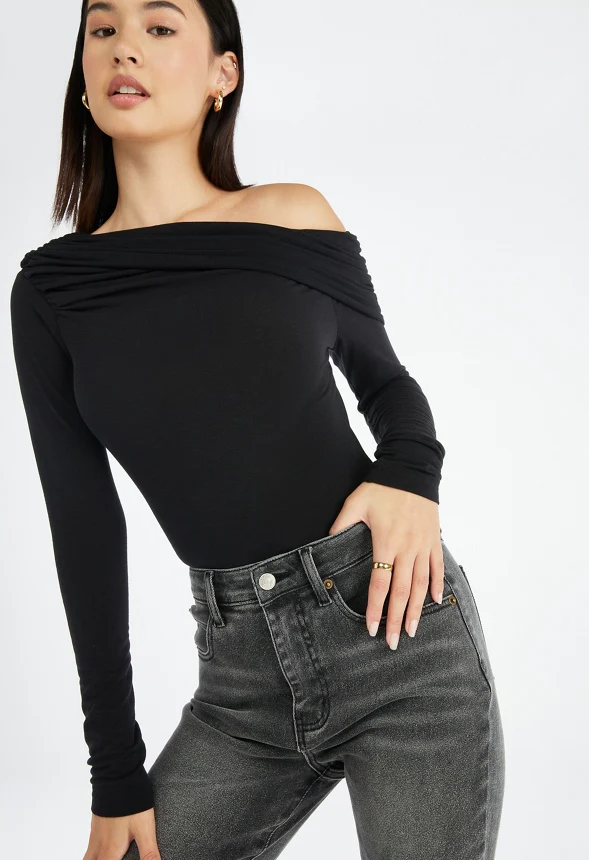 Blair High Rise Tummy Tamer Slit Flare Jeans - Image 3