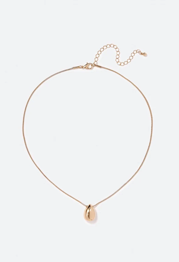 Blake Molten Teardrop Necklace - Image 2