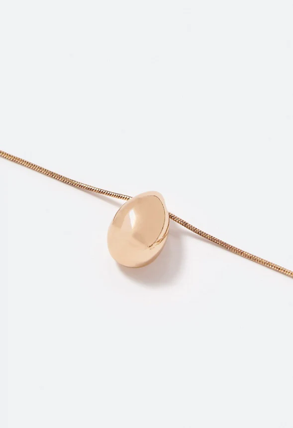 Blake Molten Teardrop Necklace - Image 3