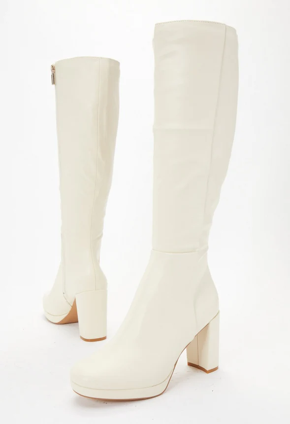 Blake Platform Heeled Boot - Image 4
