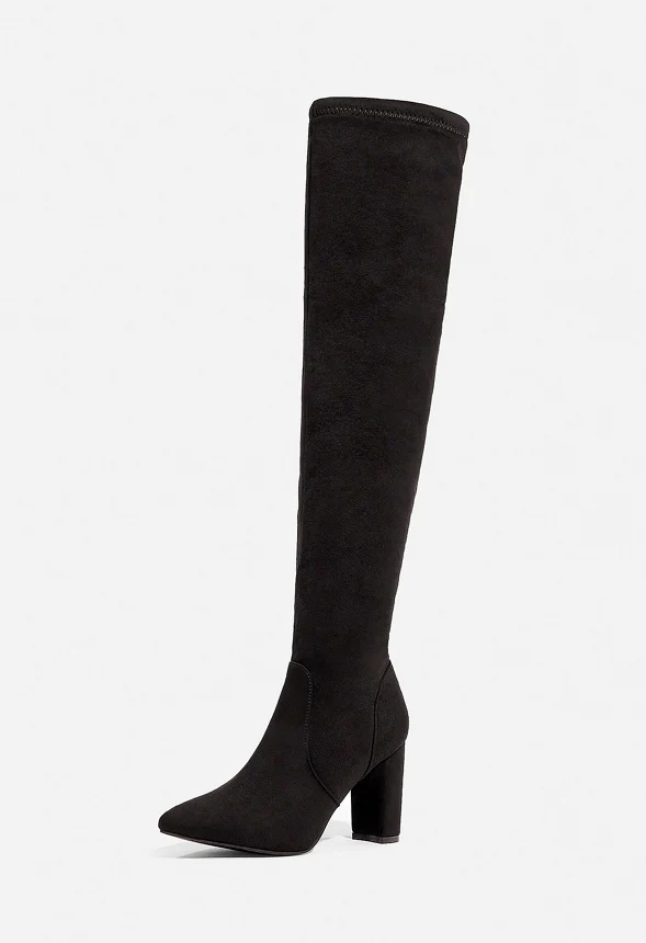 Block Heel Over The Knee Boot - Image 2