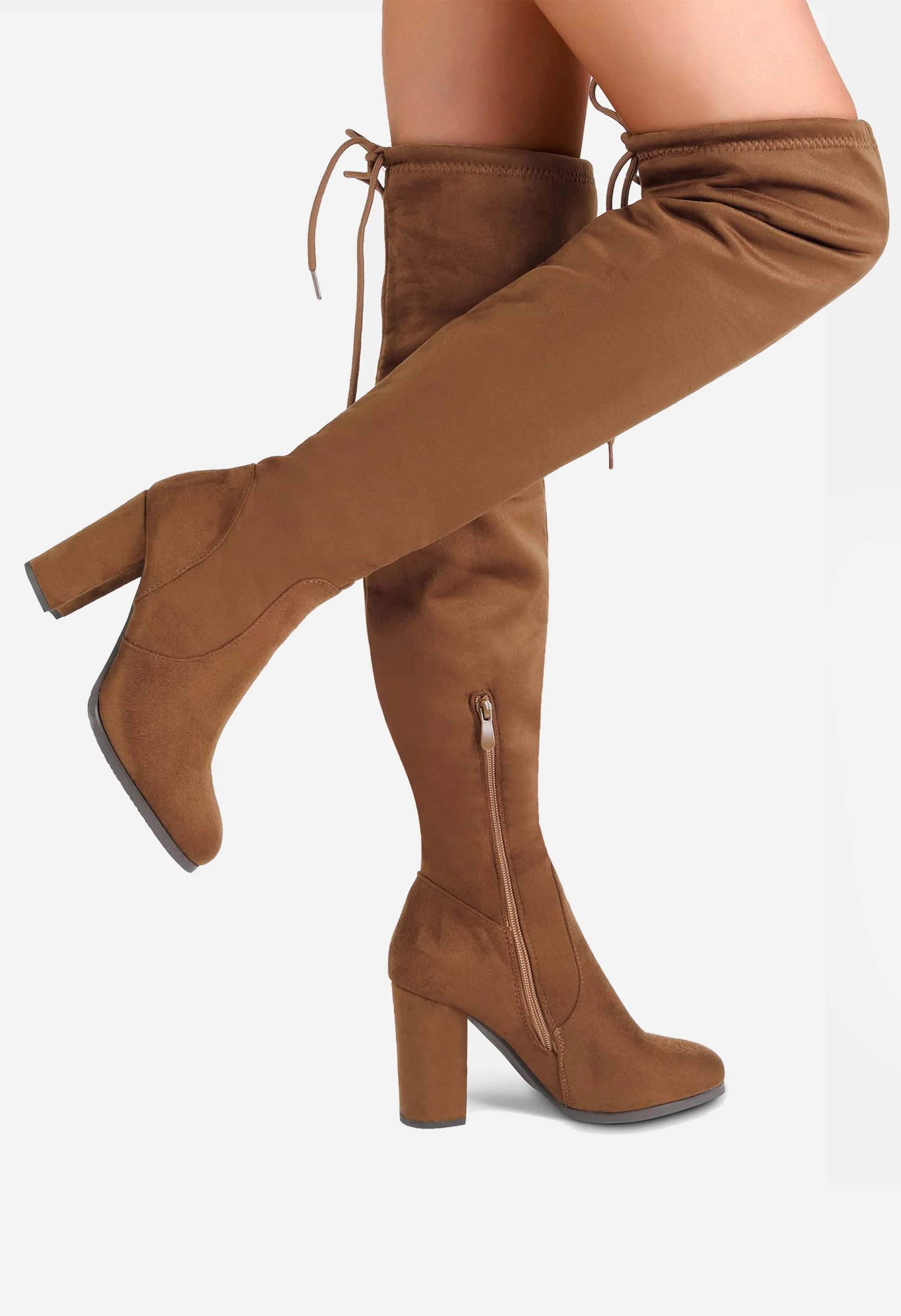 Block Heel Over The Knee Boot - Image 3