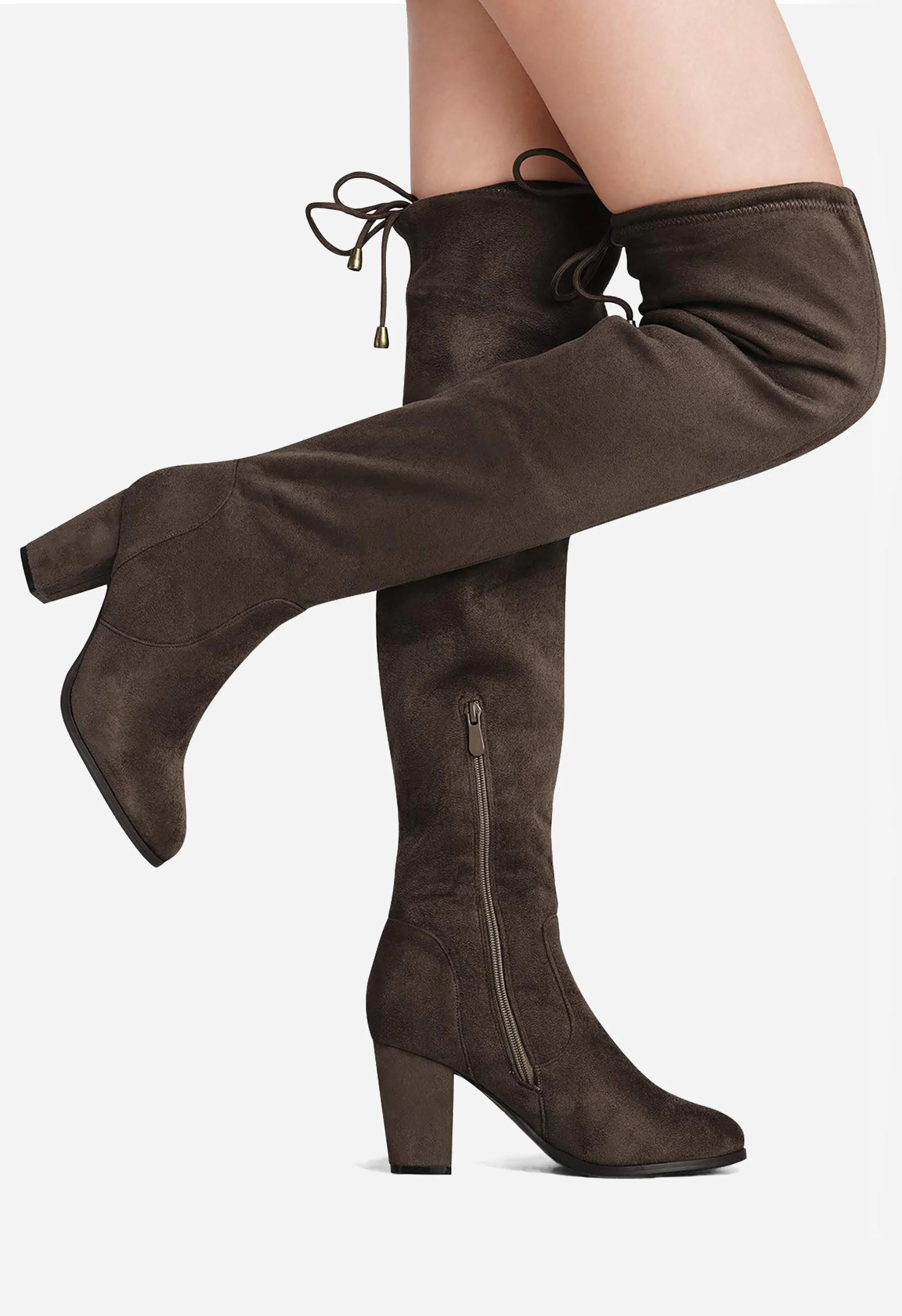 Block Heel Over The Knee Boot - Image 4