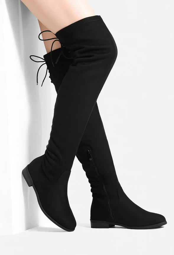 Block Heel Over The Knee High Boot - Image 2
