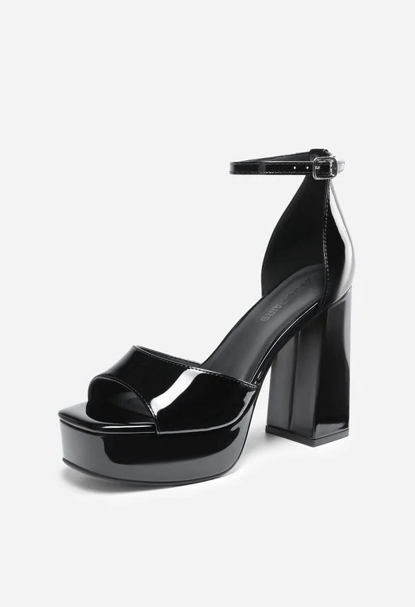 Block Heel Platform Sandals - Image 3